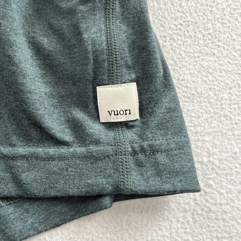 Vuori Women Green Heather Drawstring Athletic Halo Performance Short VW339 L - Picture 4 of 7